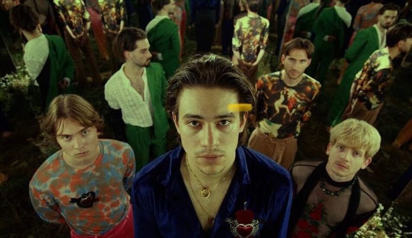 Still image of the band Joker Out in the music video for "Demoni." The band will represent Slovenia at Eurovision in May 2023, and their song "Carpe Diem" is coming on Feb. 4.